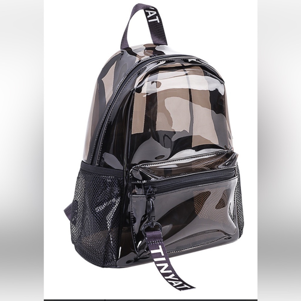 Glossy Black Backpack - Picture 2 of 7